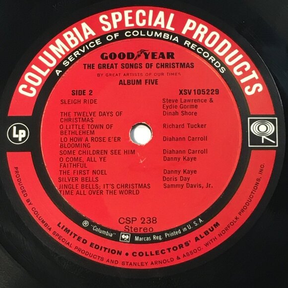 The Great Songs Of Christmas Great Artists Of Our Time Album Vinyl LP Columbia - Picture 6 of 6